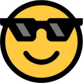 emoji with sunglasses